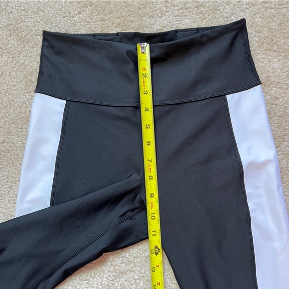 Puma Training Leggings High Waist Black White Contras Side Panels women's Size S - Picture 5 of 15